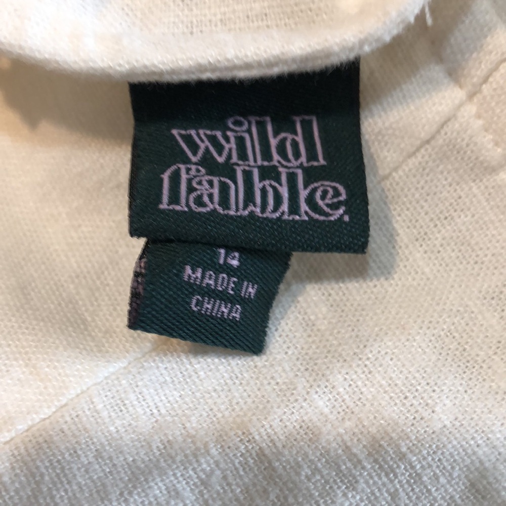 Wild Fable Women's Linen Sundress  Criss Cross back 14 NWT - Picture 6 of 6